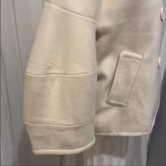 TEX BY MAXAZRIA CREME WOOL COAT/JACKET S/M - Picture 4 of 8